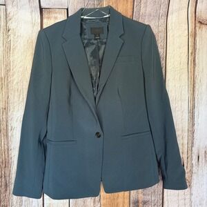 J.Crew‎ Collection Tailored Blazer Workwear Office Chic Dark Career Gray Size 10